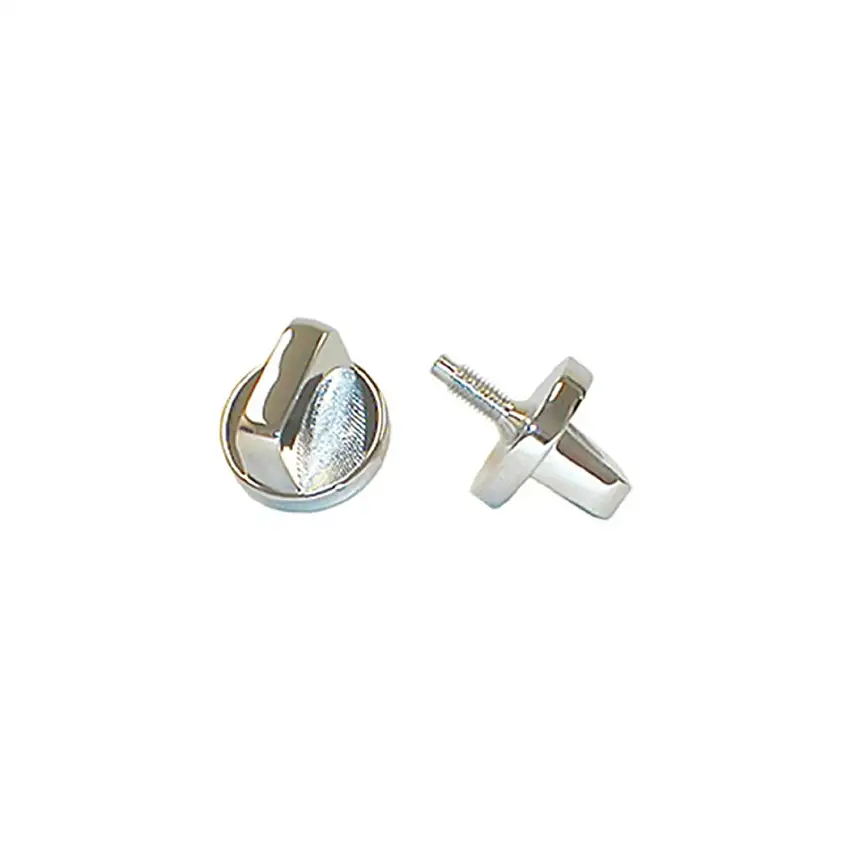 Rugged Ridge 11304.01 Interior Windshield Knob Set, Chrome