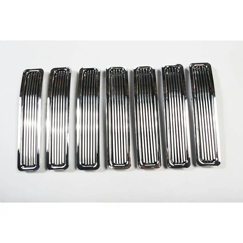 Rugged Ridge 11401.02 Billet Grille Inserts; Chrome; 97-06 Jeep Wrangler TJ