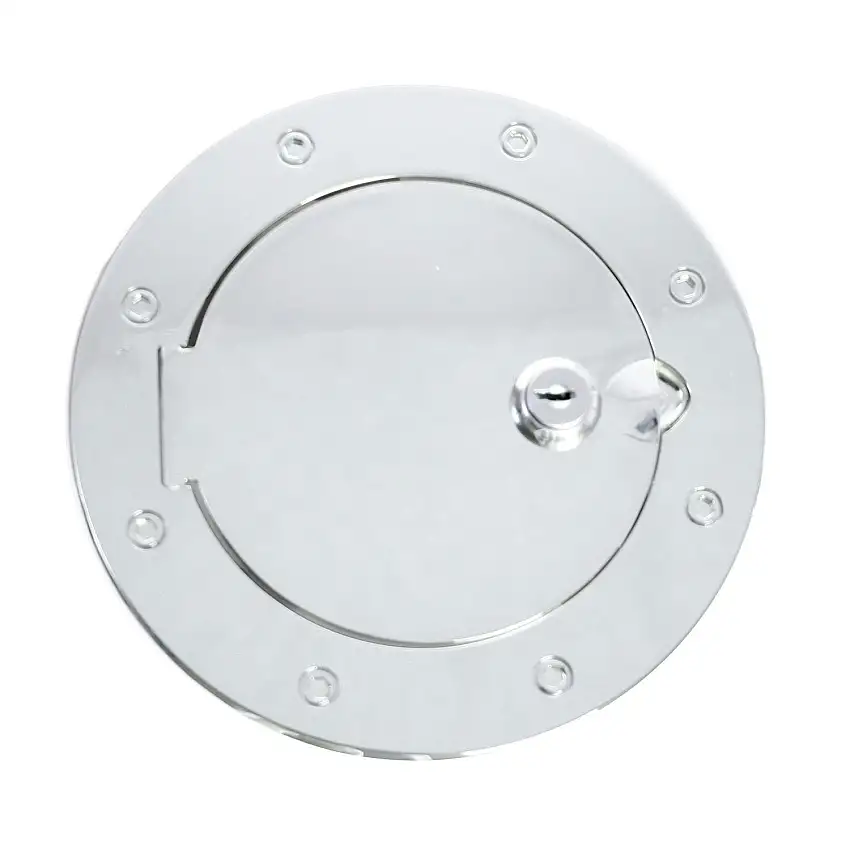 Rugged Ridge 11425.04 Locking Gas Cap Door; Chrome; 07-17 Jeep Wrangler JK
