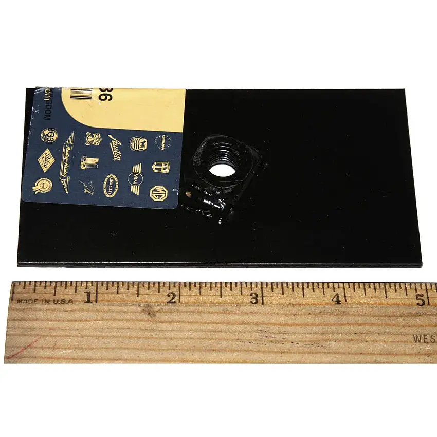 PLATE, seatbelt mount