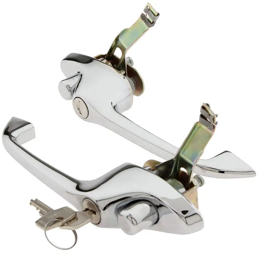 HANDLES, pair chrome
