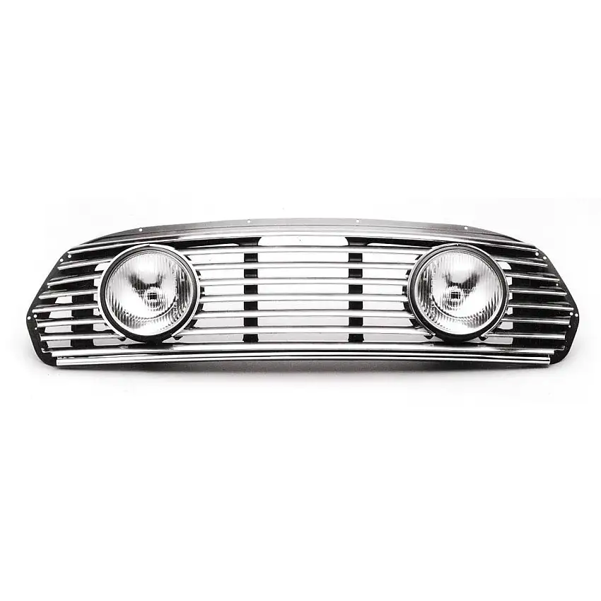 Grilles with integrated driving lamp kit