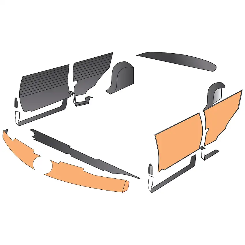 Standard Trim Panel Kit - Grey