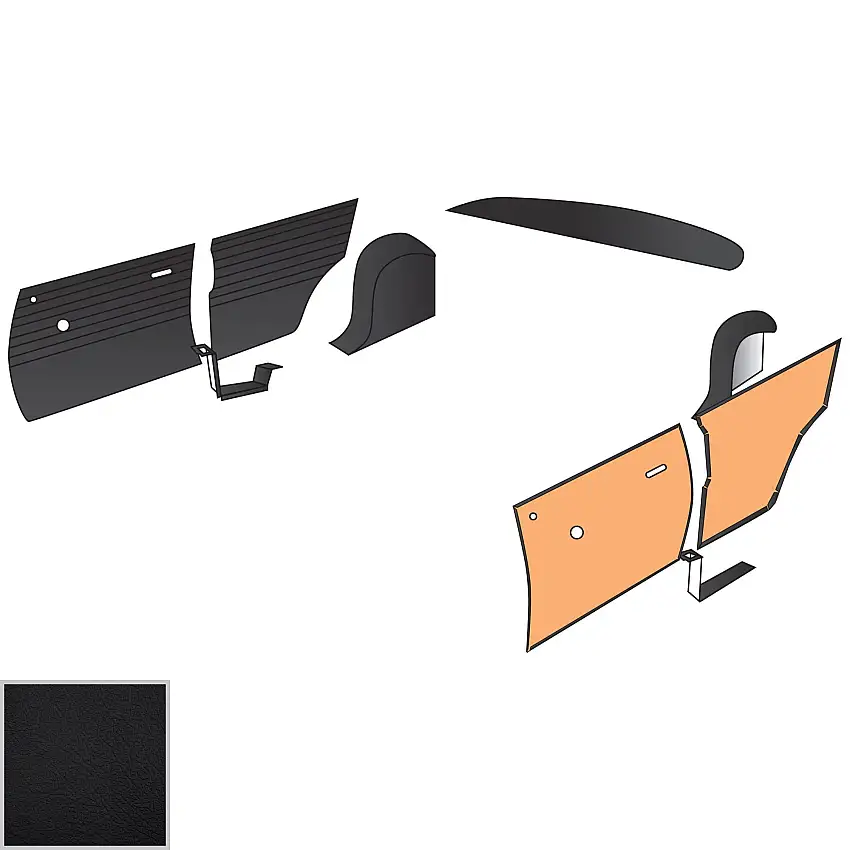 Basic 9-piece Trim Panel Kit - Black