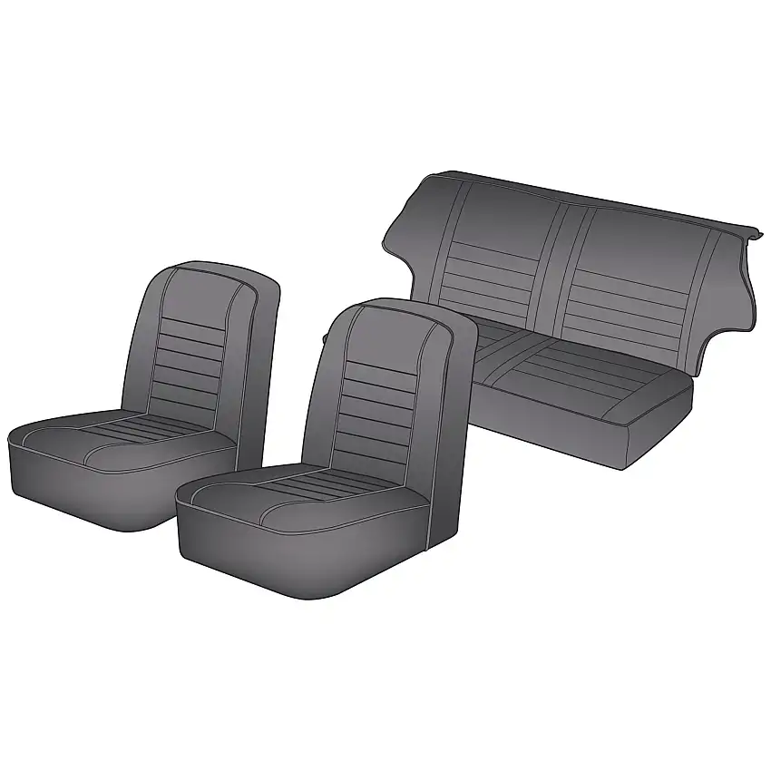 Seat Kit, Front and Rear - Grey
