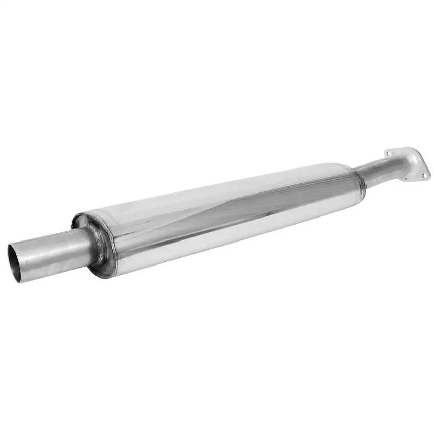 Link pipe with center silencer (cat back)