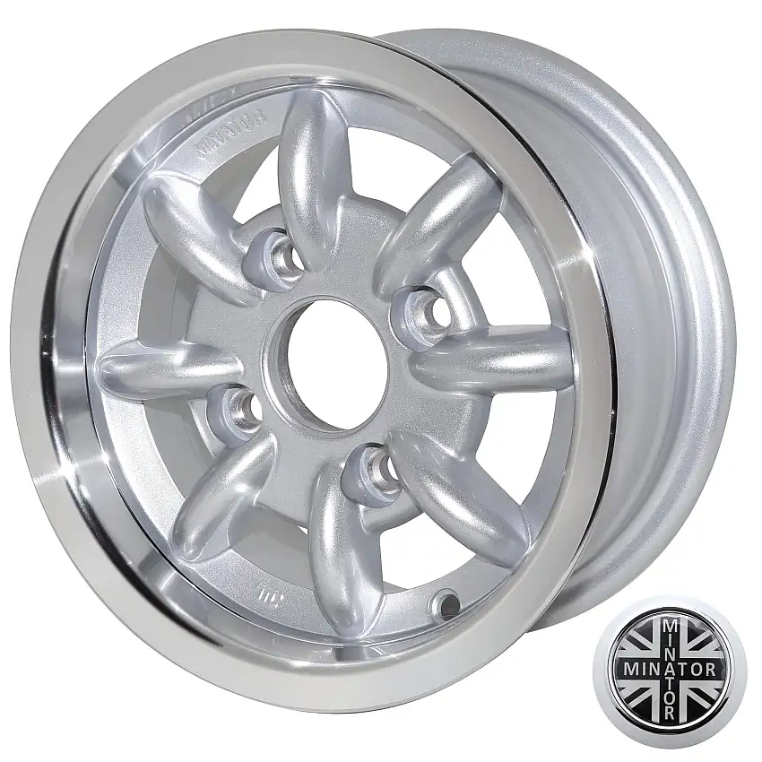 8 Spoke Alloy Wheel 10" x 5" - Silver