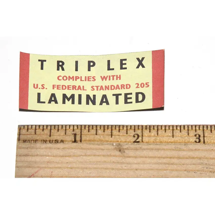 Triplex Windscreen Decal