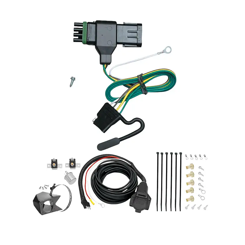 1988-2000 Chevrolet C3500 Except 88-91 Crew Cab Tekonsha Custom 7-Way + Brake Controller Install Kit