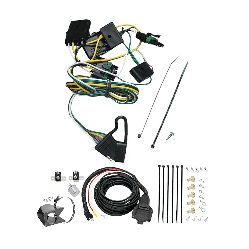 1997-1997 Jeep Wrangler Tekonsha Custom 7-Way + Brake Controller Install Kit
