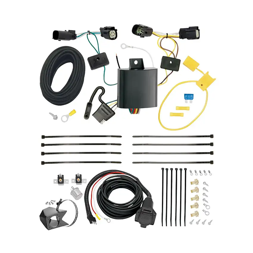 2015-2023 Ford Transit-350 Single Rear Wheel w/148" Wheelbase Tekonsha Custom 7-Way + Brake Controller Install Kit