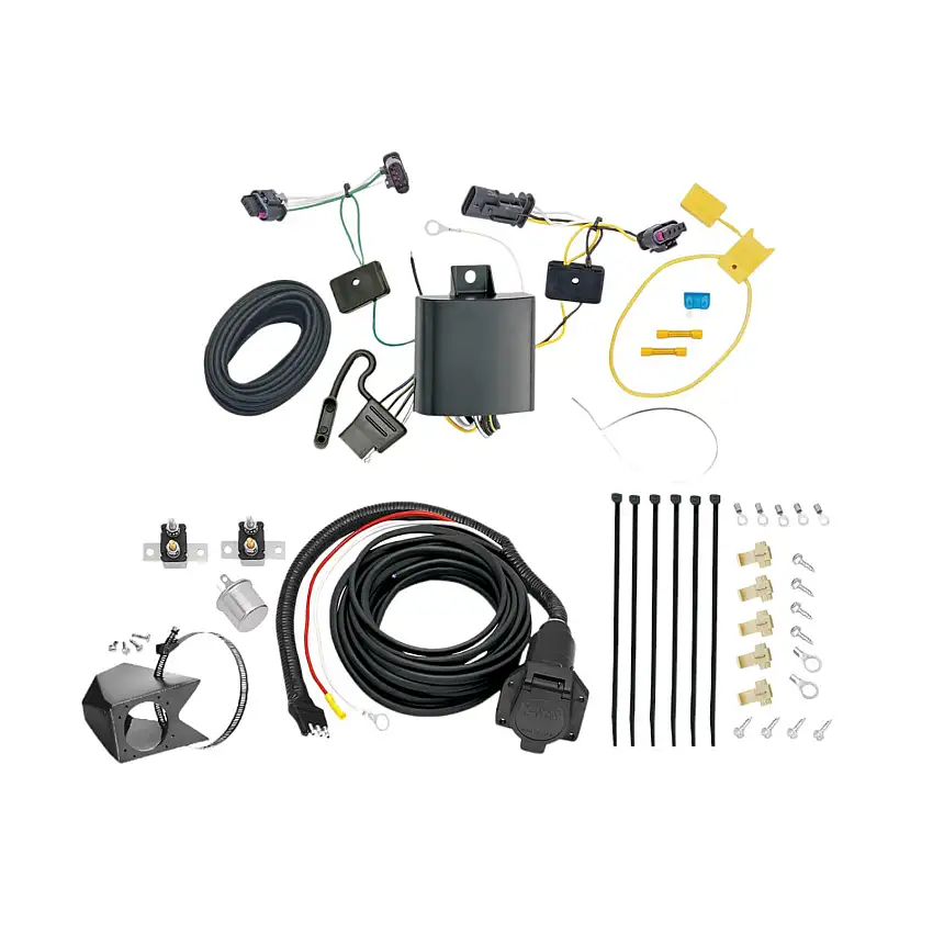 2017-2024 Jeep Compass (New Body Style) Tekonsha Custom 7-Way + Brake Controller Install Kit
