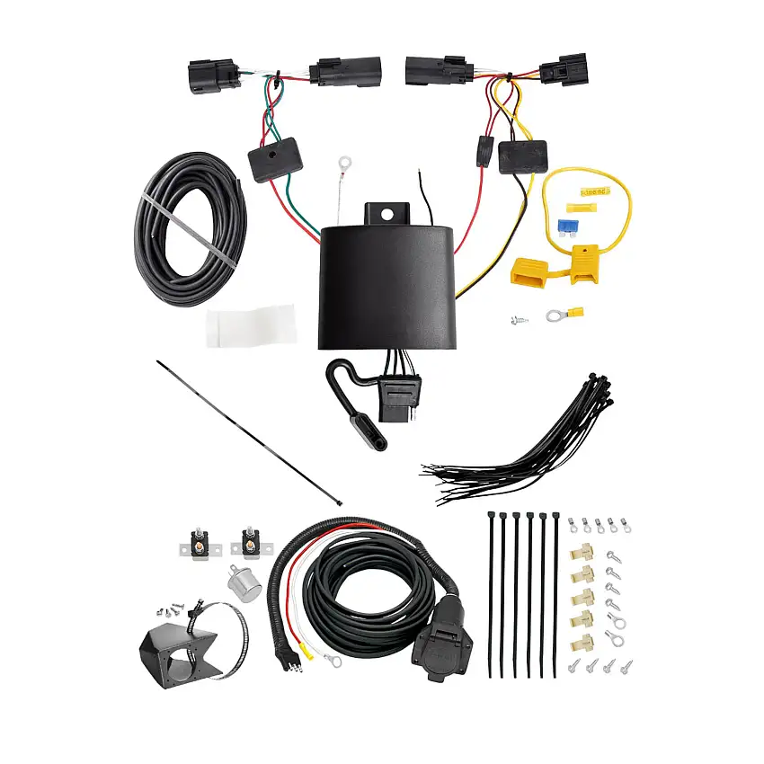 2019-2023 Jeep Cherokee Tekonsha Custom 7-Way + Brake Controller Install Kit