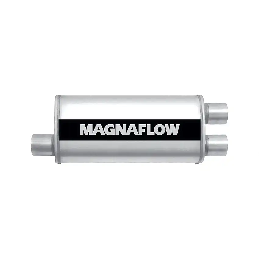 MagnaFlow Exhaust Products 12265 Straight-Through Performance Muffler; 2.5in. Offset/Dual; 5x18x8 Body
