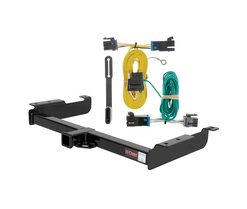 03 - 24 GMC Savana 2500 Curt 2", Class 3 Trailer Tow Hitch + 4-flat Wiring Kit 13040