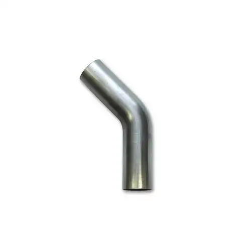 Vibrant 4" T304 Stainless Steel 45 Degree Bend Universal - 4" O.D. Tubing 13104