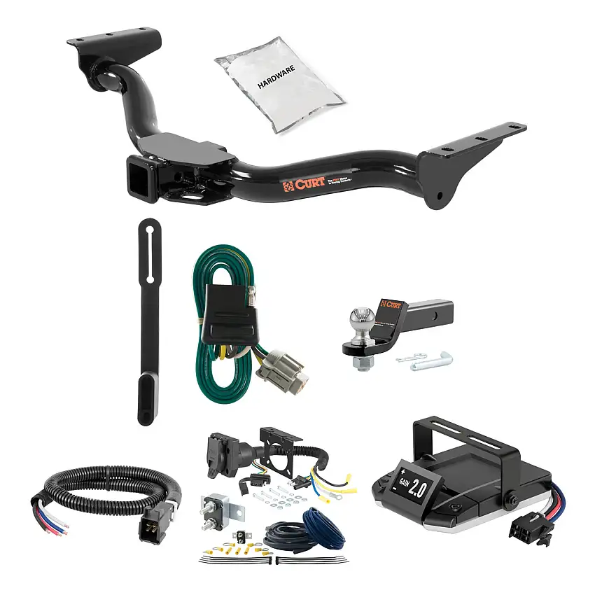 00-04 Nissan Xterra 2 CURT Trailer Hitch + Assure Proportional Brake Controller Kit HBCW2092