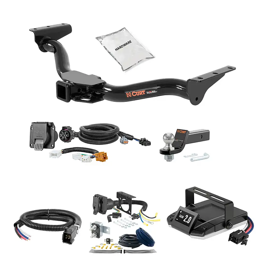 00-04 Nissan Xterra 2 CURT Trailer Hitch + Assure Proportional Brake Controller Kit HBCW2090