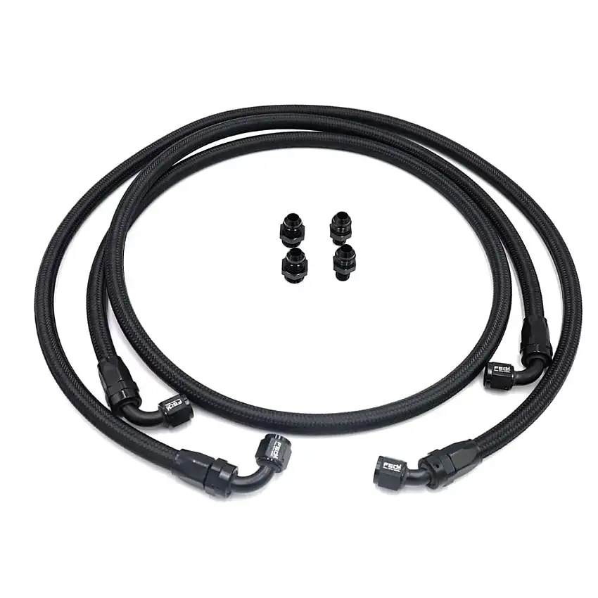 Full Send Diesel Braided Replacement 48RE Swap Bypass Transmission Line Kit 13-18 Ram 6.7L Cummins