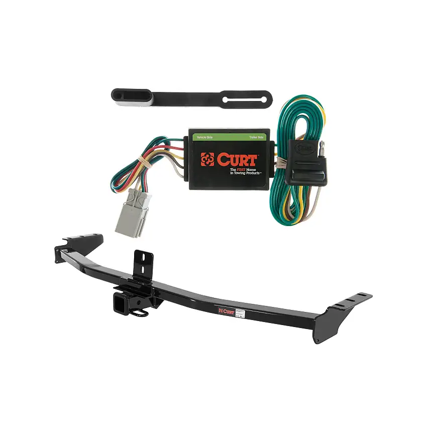 01 - 06 Acura MDX Curt 2", Class 3 Trailer Tow Hitch + 4-flat Wiring Kit 13328