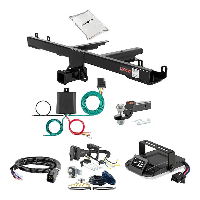 02-05 Mercedes-Benz ML500 2 CURT Trailer Hitch + Assure Proportional Brake Controller Kit HBCW1908
