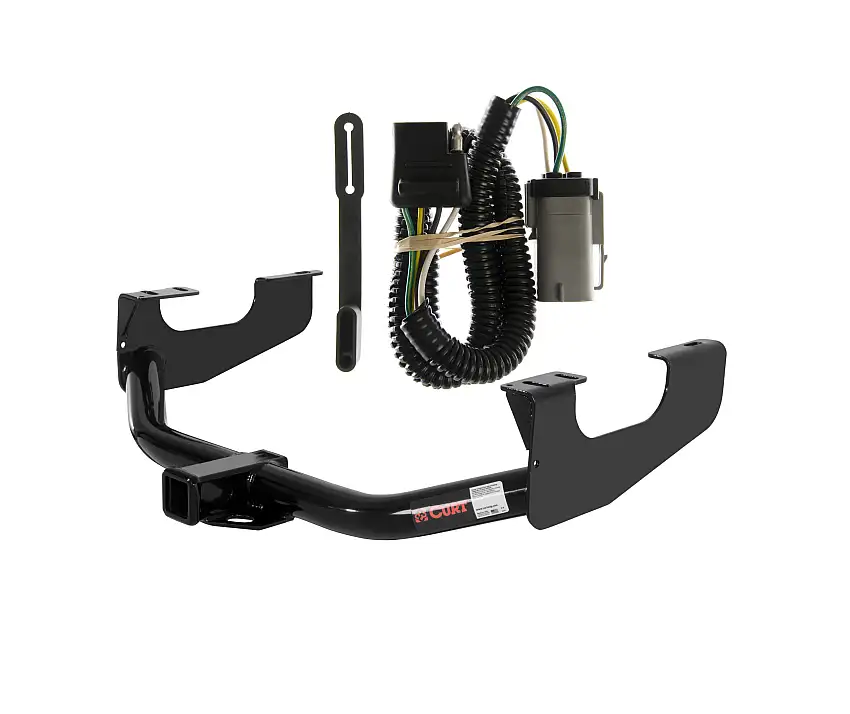 02 - 04 Ford F-250 Super Duty Curt 2", Class 3 Trailer Tow Hitch + 4-flat Wiring Kit 13359