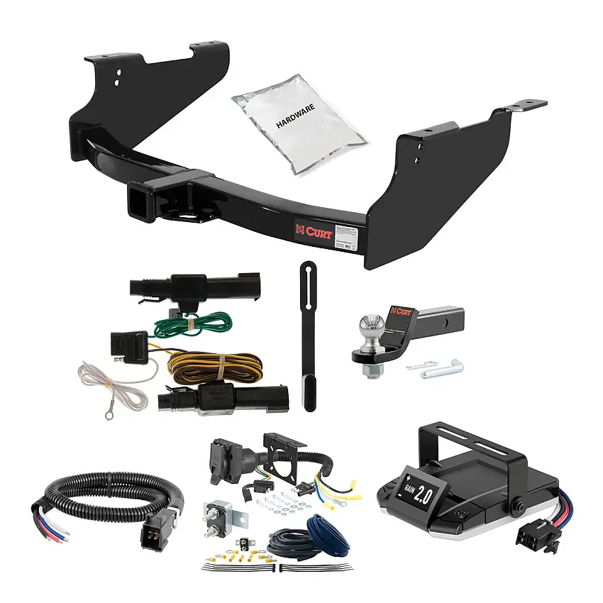 02-02 Dodge Ram 1500 6' bed only (built before 11/02) 2 CURT Trailer Hitch + Assure Proportional Brake Controller Kit HBCW722