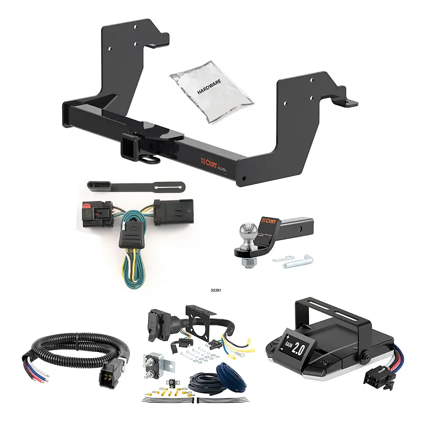 08-10 Dodge Ram 5500 2.5 CURT Trailer Hitch + Assure Proportional Brake Controller Kit HBCW759