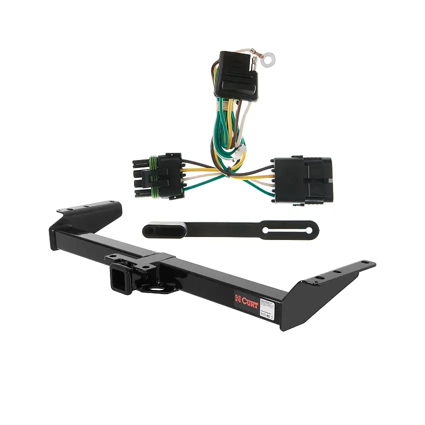 00 Chevrolet Tahoe New body style, 4.8L or 5.3L Curt 2", Class 3 Trailer Tow Hitch + 4-flat Wiring Kit 13402