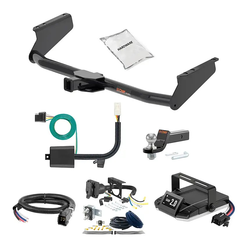 01-07 Toyota Sequoia 2 CURT Trailer Hitch + Assure Proportional Brake Controller Kit HBCW2432