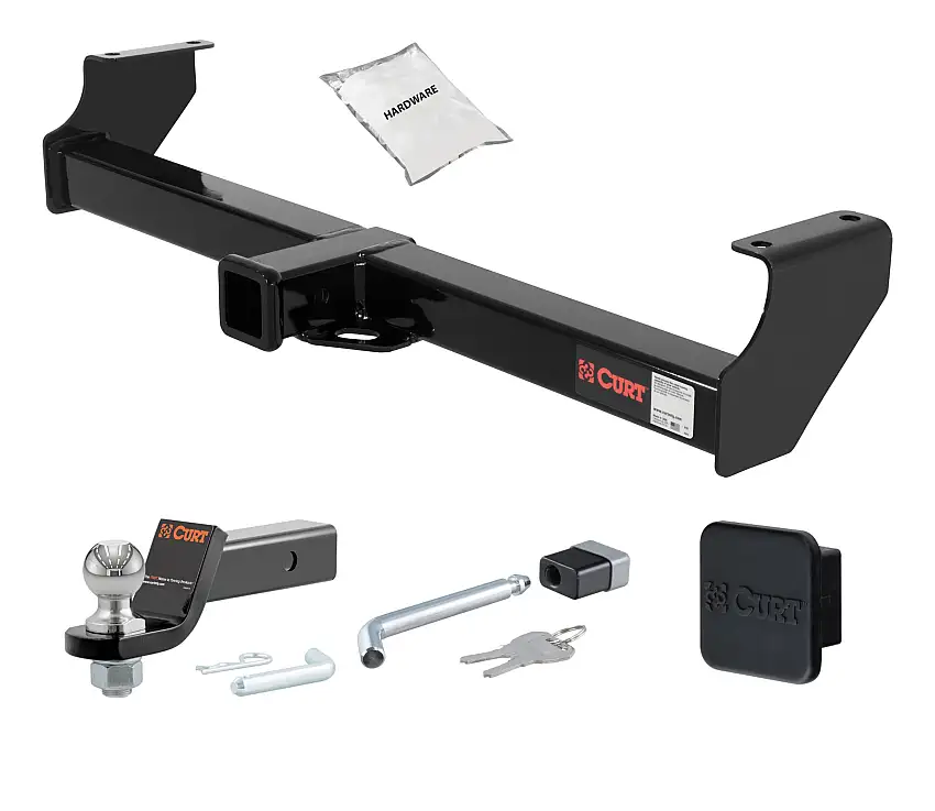 02 - 06 Suzuki XL-7 2in. CURT Trailer Hitch + Ball Mount + Cover + Lock Kit HWA2342