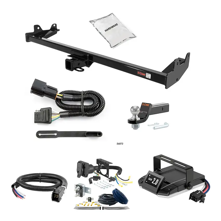 05-07 Mercury Montego 2 CURT Trailer Hitch + Assure Proportional Brake Controller Kit HBCW1940