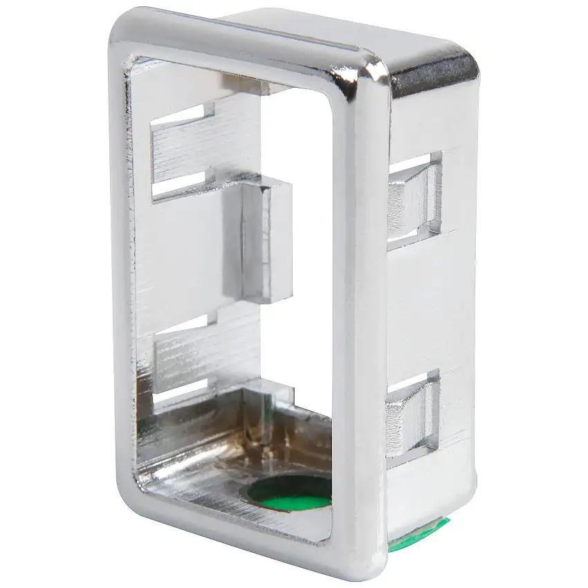 BEZEL, headlight/heater switch, chromed