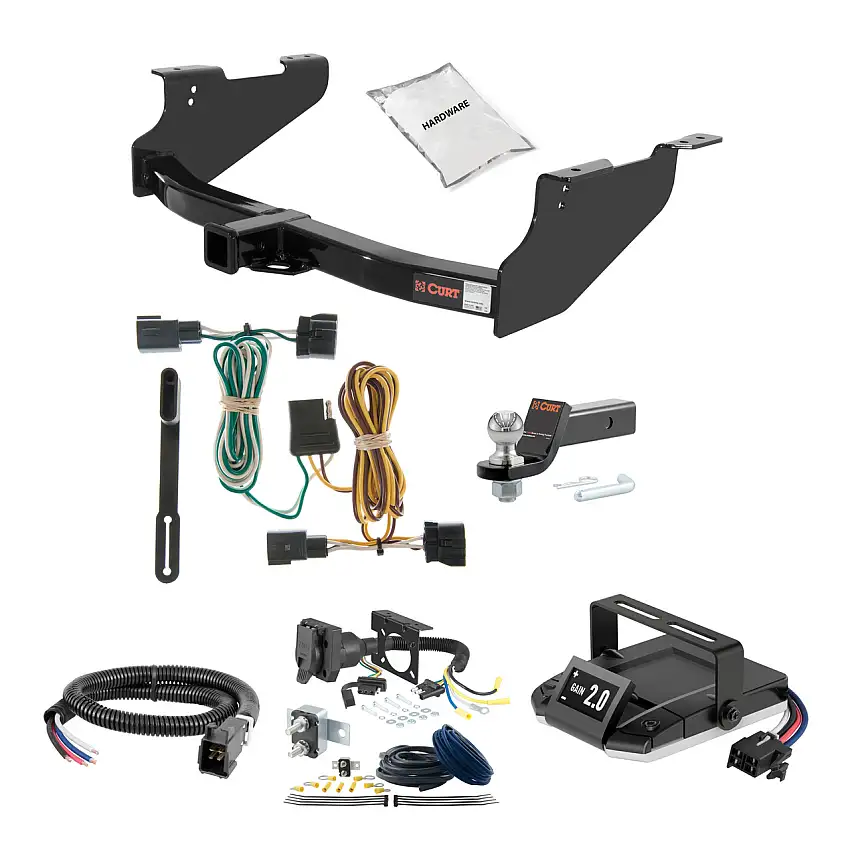 03-10 Dodge Ram 3500 Excluding factory receiver 2 CURT Trailer Hitch + Assure Proportional Brake Controller Kit HBCW741