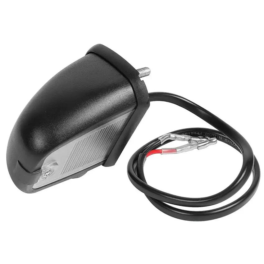 LICENSE LAMP ASSEMBLY, black