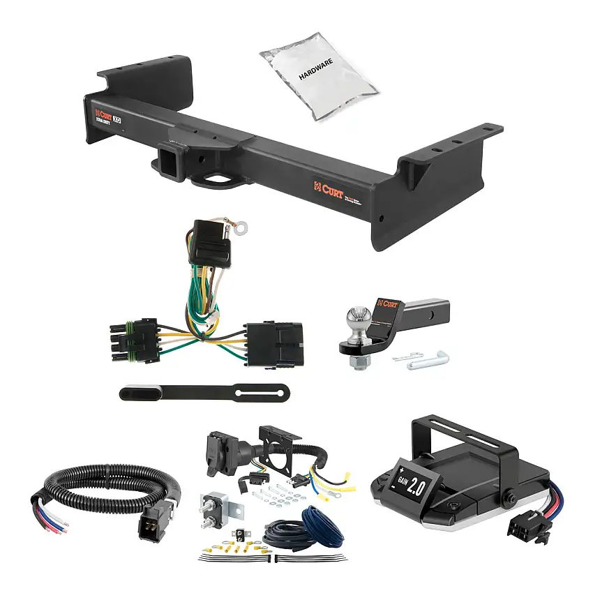 03-06 Chevrolet Suburban 2 CURT Trailer Hitch + Assure Proportional Brake Controller Kit HBCW586