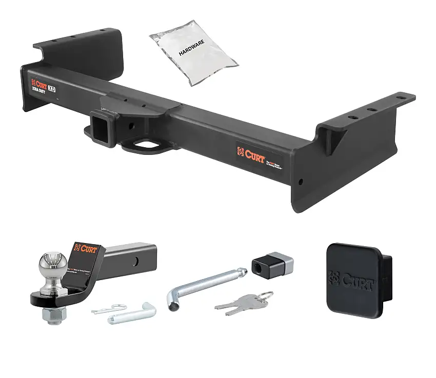 03 - 06 Chevrolet Tahoe 2in. CURT Trailer Hitch + Ball Mount + Cover + Lock Kit HWA596