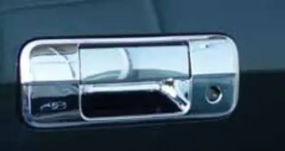 TFP 154CG Tailgate Handle Insert With Cutout for Backup Camera Plastic Chromed Finish