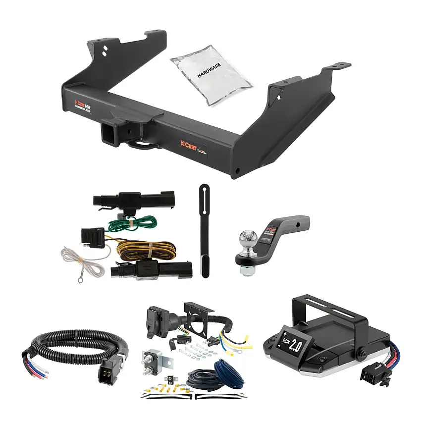 03-10 Dodge Ram 3500 Excluding factory receiver 2 CURT Trailer Hitch + Assure Proportional Brake Controller Kit HBCW742