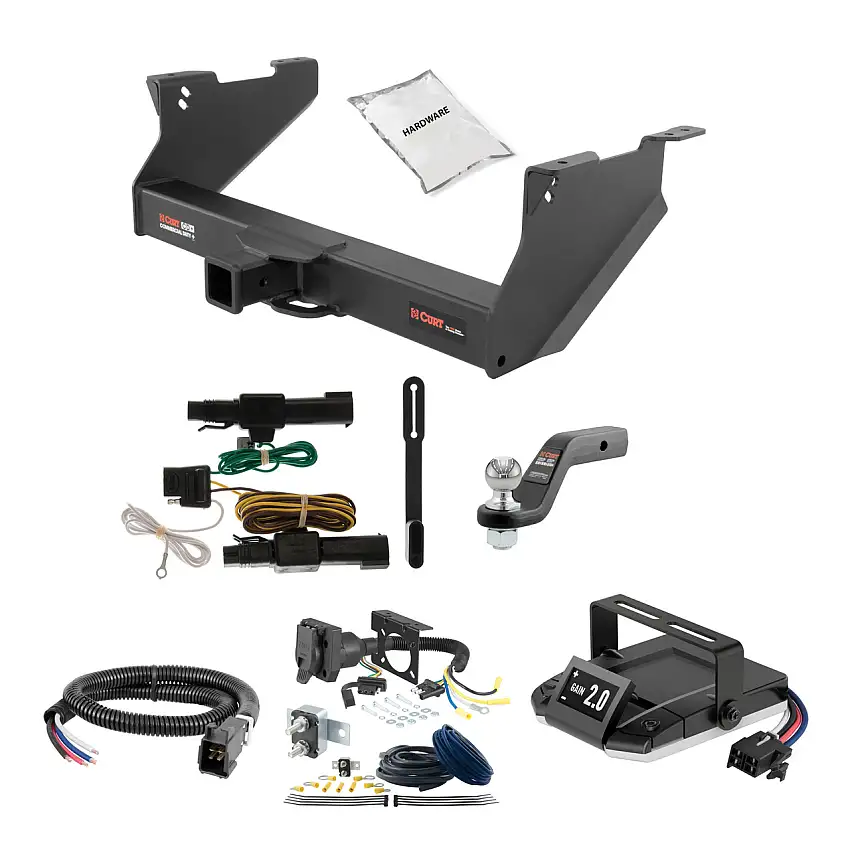 03-10 Dodge Ram 2500 With or without factory receiver 2 CURT Trailer Hitch + Assure Proportional Brake Controller Kit HBCW732
