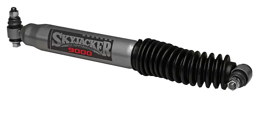 Skyjacker M95 Silver Steering Stabilizer for 84-06 Jeep Cherokee XJ, Grand Cherokee ZJ, Comanche MJ, Wrangler YJ, TJ & Unlimited 9009