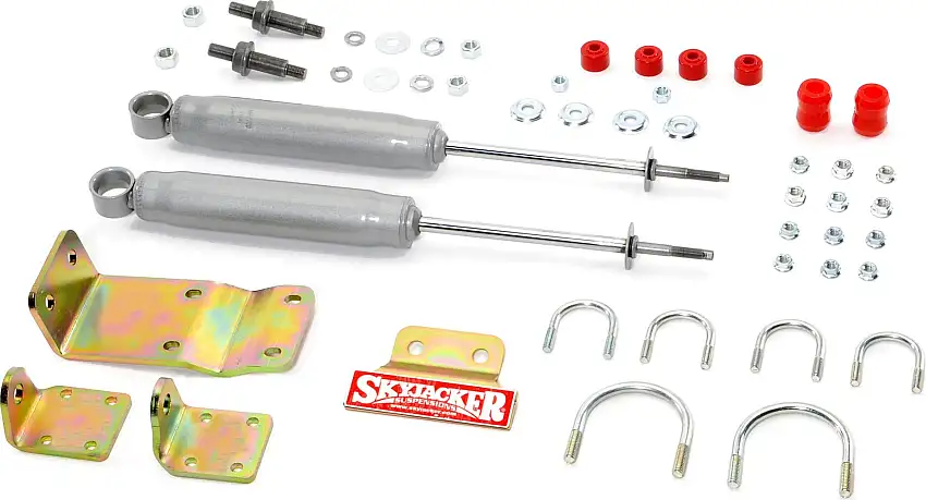 Skyjacker M95 Silver Dual Steering Stabilizer Kit for 07-18 Jeep Wrangler JK, JKU 9203