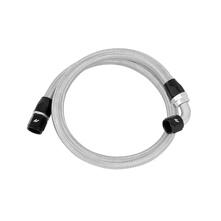 Mishimoto 3' Stainless Steel Braided Hose with -10AN Fittings MMSBH-10-3