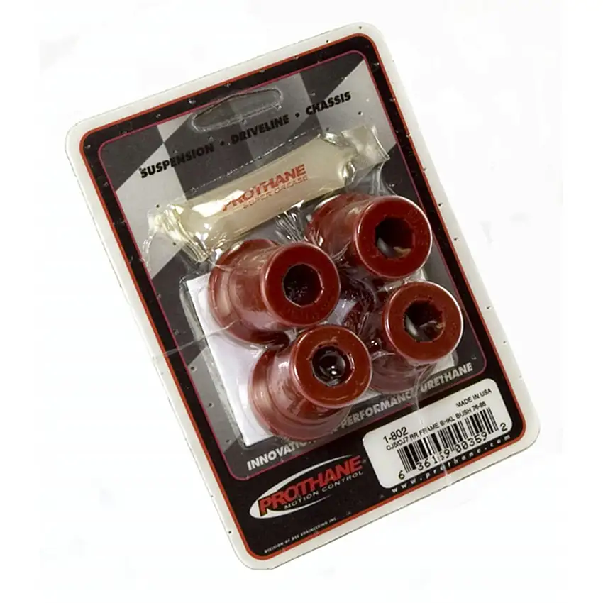 Rugged Ridge 18366.02 Bushing Set-4; Shackle Rear; 76-86 Jeep CJ Models