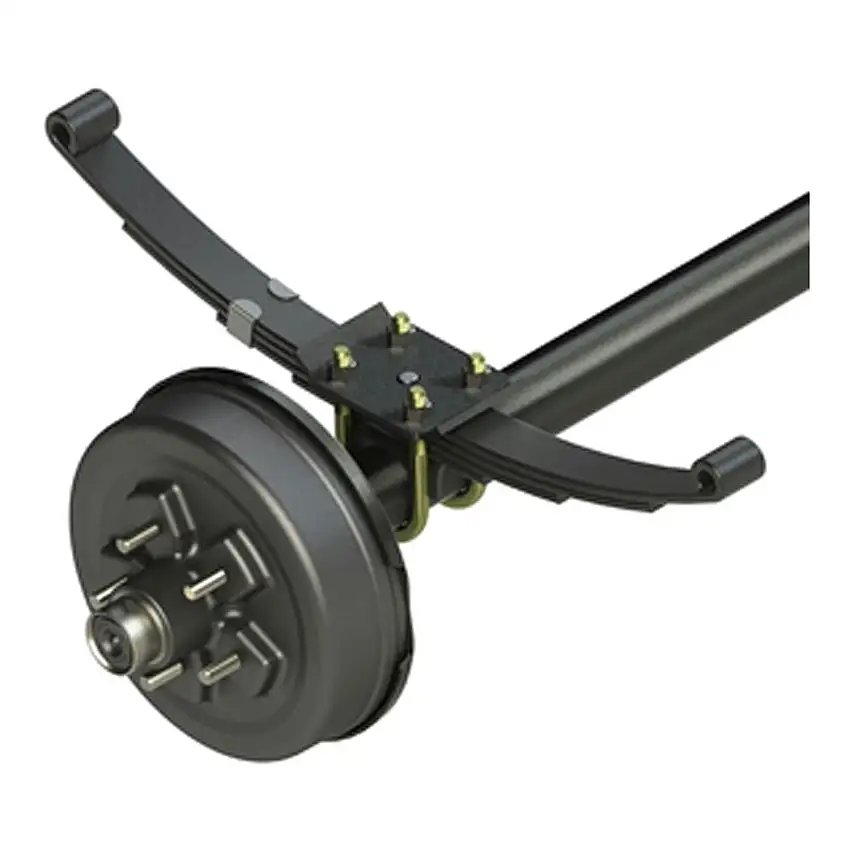 CURT 184046 Brake Drum Hub Assembly for 10,000-lb. Axle - 8 on 6.5", 5/8" Stud