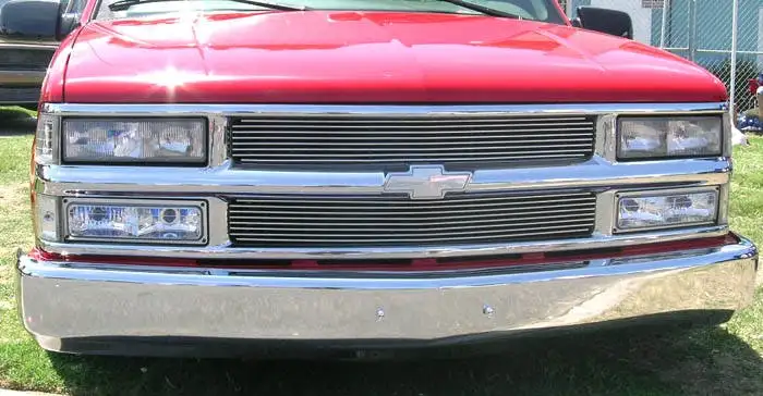 T-Rex Grilles 20045 Billet Grille, Polished, Aluminum, 2 Pc, Insert