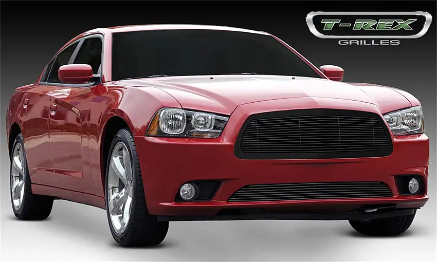 T-Rex Grilles 20442B Billet Grille, Black, Aluminum, 1 Pc, Replacement