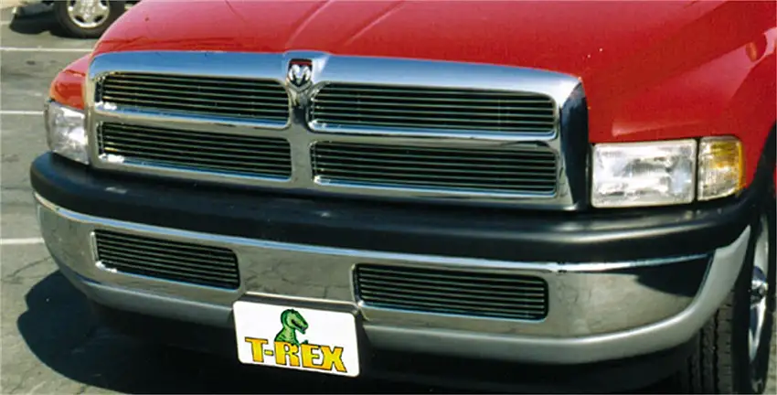T-Rex Grilles 20450 Billet Grille, Polished, Aluminum, 4 Pc, Insert