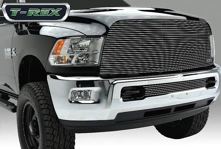 T-Rex Grilles 20452 Billet Grille, Polished, Aluminum, 1 Pc, Replacement