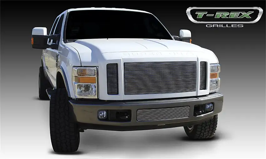 T-Rex Grilles 20563 Billet Grille, Polished, Aluminum, 3 Pc, Insert